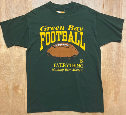 Vintage Green Bay Packers "Football is Life" Single Stitch T-Shirt