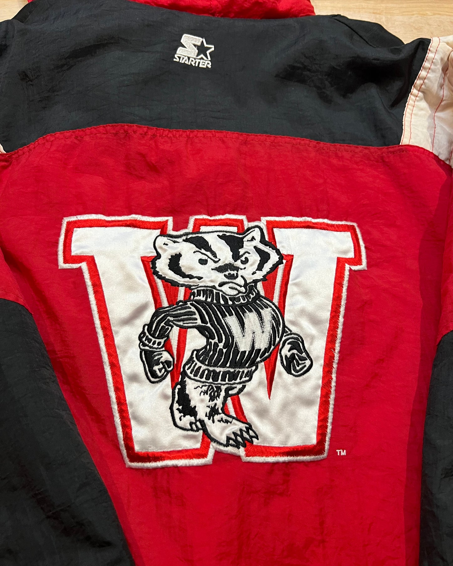 Vintage University of Wisconsin Badgers Insulated Starter Pullover