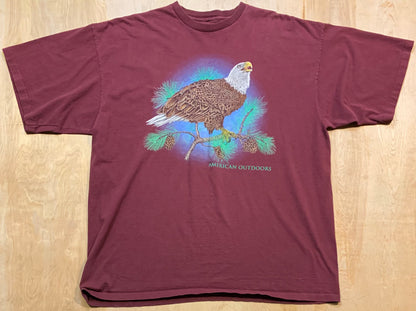 90's American Outdoors Eagle and Pines T-Shirt