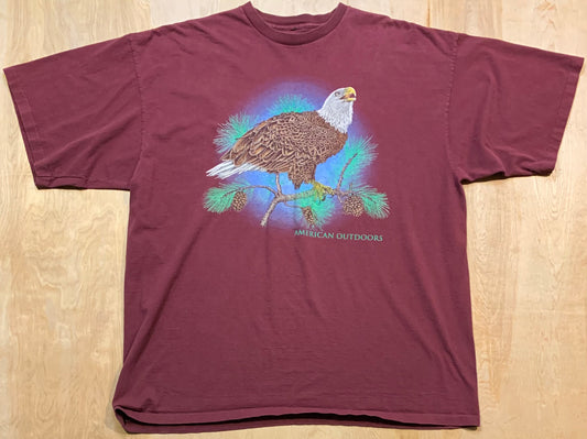 90's American Outdoors Eagle and Pines T-Shirt