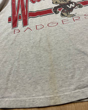 Load image into Gallery viewer, Vintage University of Wisconsin Badgers Stained T-Shirt
