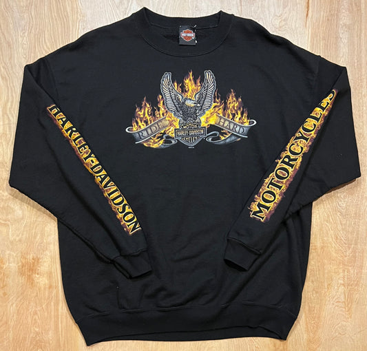 Harley Davidson "Ride Hard" Des Moines, IA Crewneck