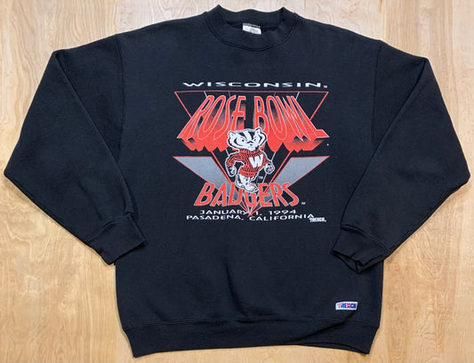 Vintage 1994 Badgers Rose Bowl Crewneck