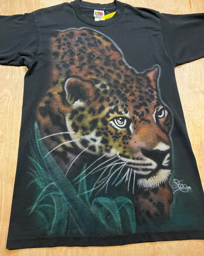 Vintage Custom Airbrush Leopard Single Stitch T-Shirt