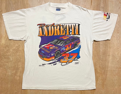 Vintage John Anderson Little Caesars Racing Front and Back T-Shirt