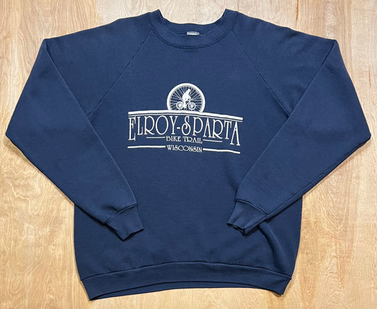 Vintage Elroy & Sparta Bike Trail Wisconsin Fruit of the Loom Crewneck