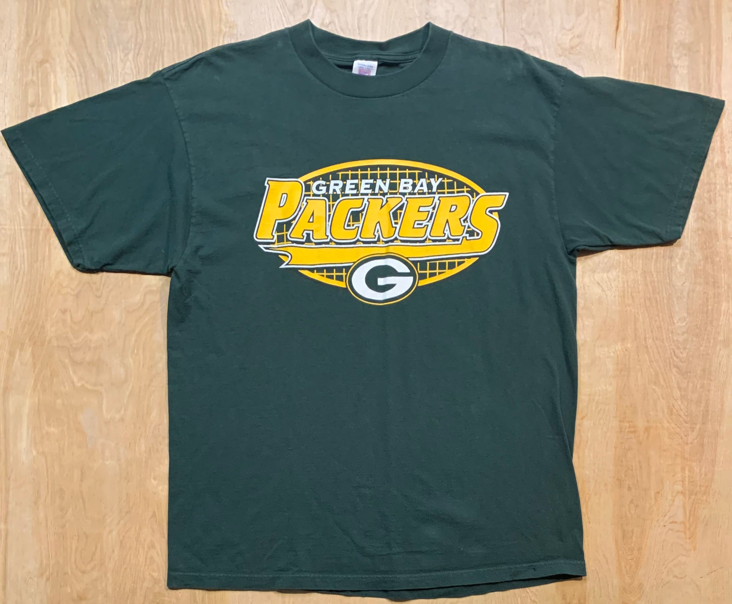 90's Logo 7 Green Bay Packers Single Stitch T-Shirt
