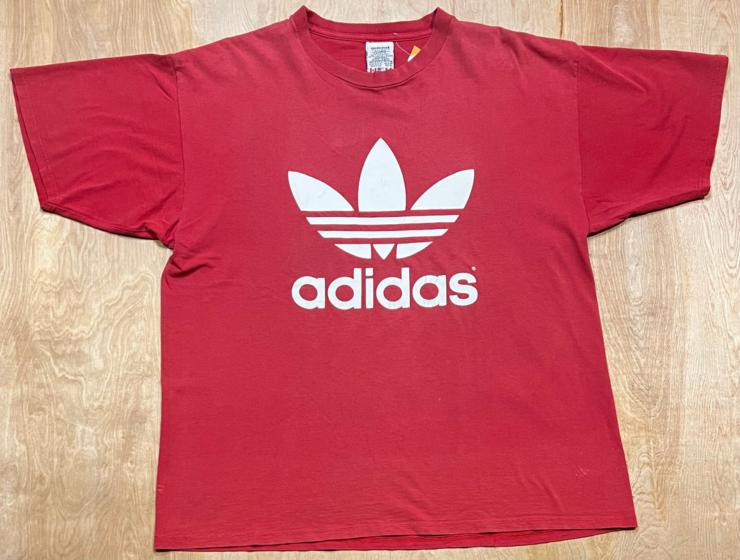 Vintage Classic Adidas Logo Front and Back T-Shirt
