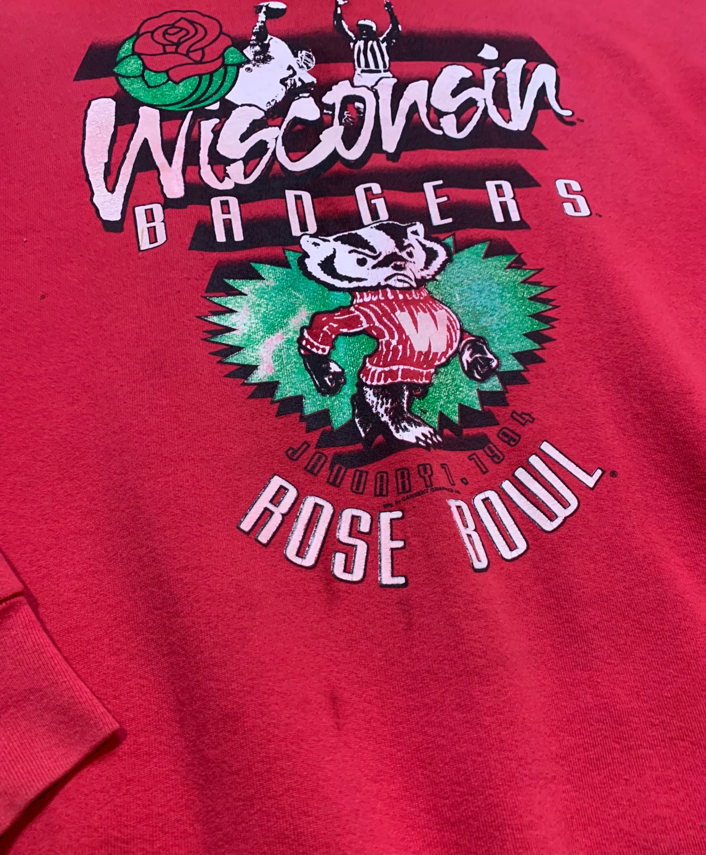 1994 Wisconsin Badgers Rose Bowl Retro Crewneck