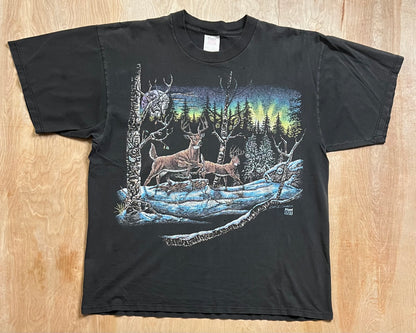 Vintage Northern Lights X Whitetail Bucks T-Shirt