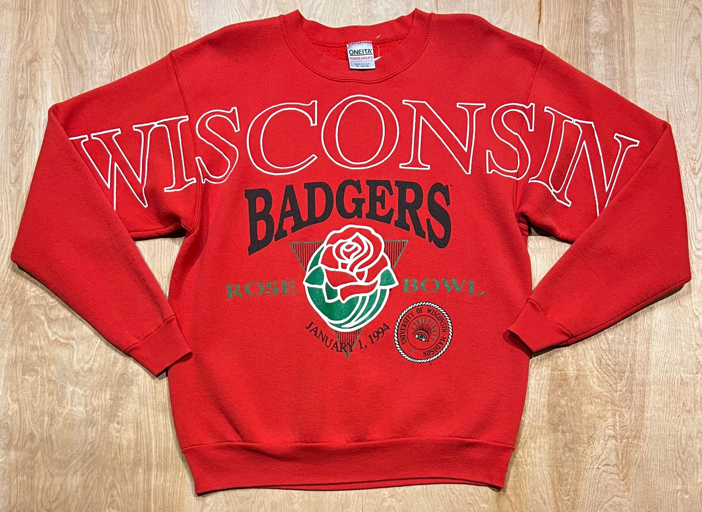 1994 Wisconsin Badgers Rose Bowl Crewneck