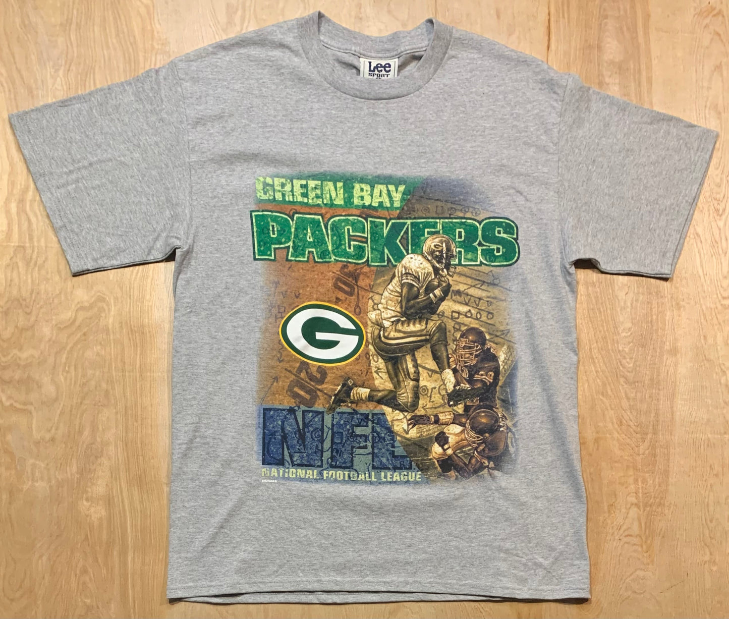 Vintage Lee Nutmeg Green Bay Packer Graphic T-Shirt