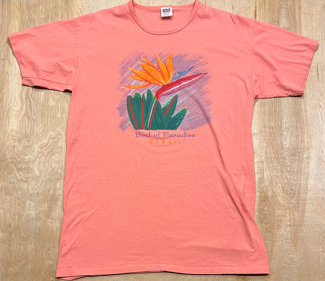 90's Hawaii Birds of Paradise Single Stitch Oversized T-Shirt
