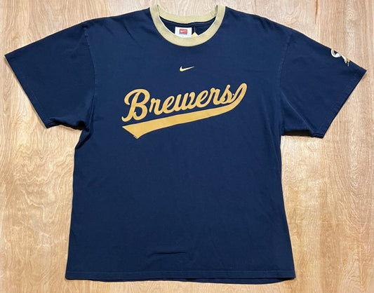 Milwaukee Brewers Nike Center Swoosh T-Shirt