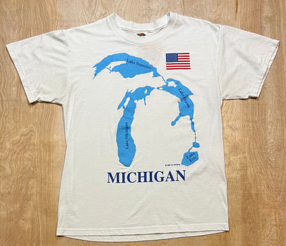1997 Michigan Great Lakes Graphic T-Shirt