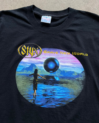 2000 Styx "Brave New World" Tour Single Stitch T-Shirt