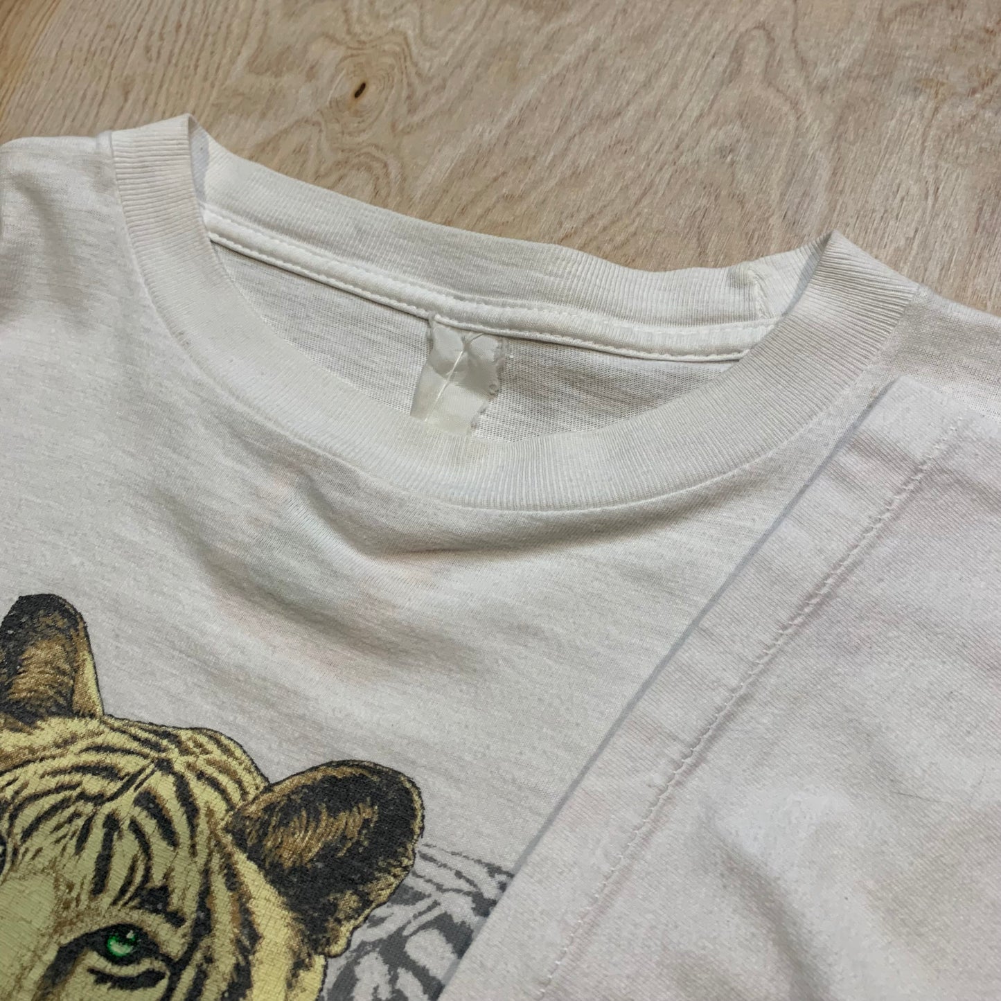 Vintage Single Stitch White Bengal Tiger T-Shirt