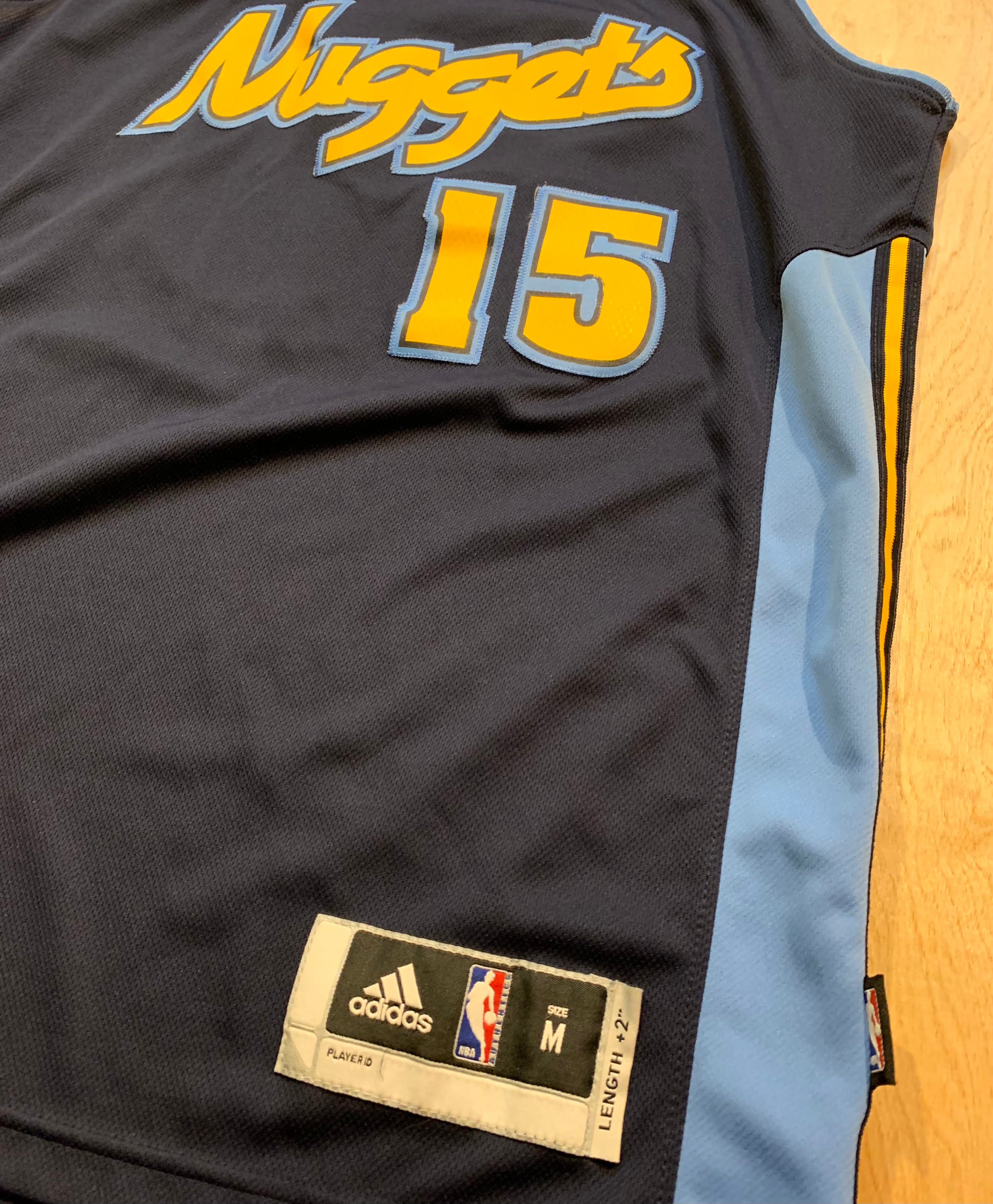 Throwback Carmelo Anthony Denver Nuggets Stitched Adidas Jersey GSB Thrifting