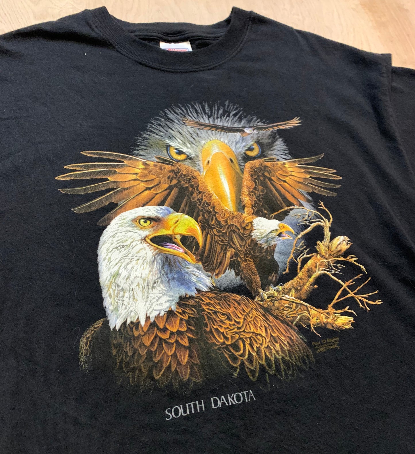 90's South Dakota Eagle Single Stitch T-Shirt