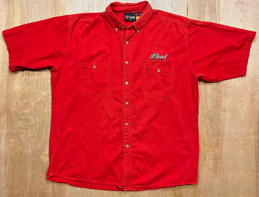 Vintage Bud Racing Short Sleeve Button Down