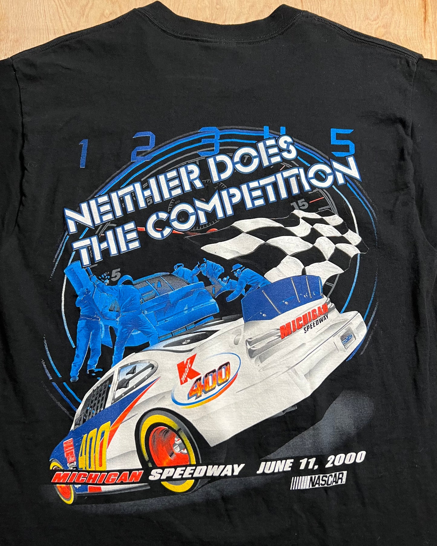 2000 Nascar "Time Never Stops" Michigan Speedway Deadstock T-Shirt
