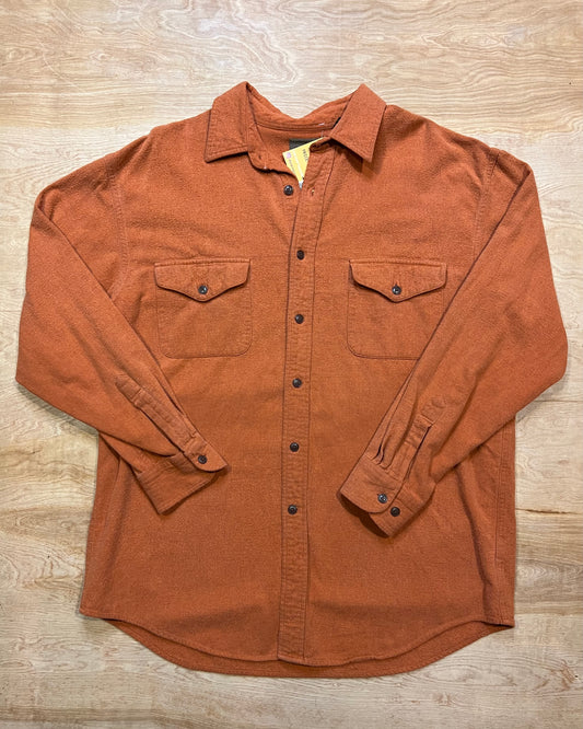 Vintage St Johns Bay Faded Orange Flannel