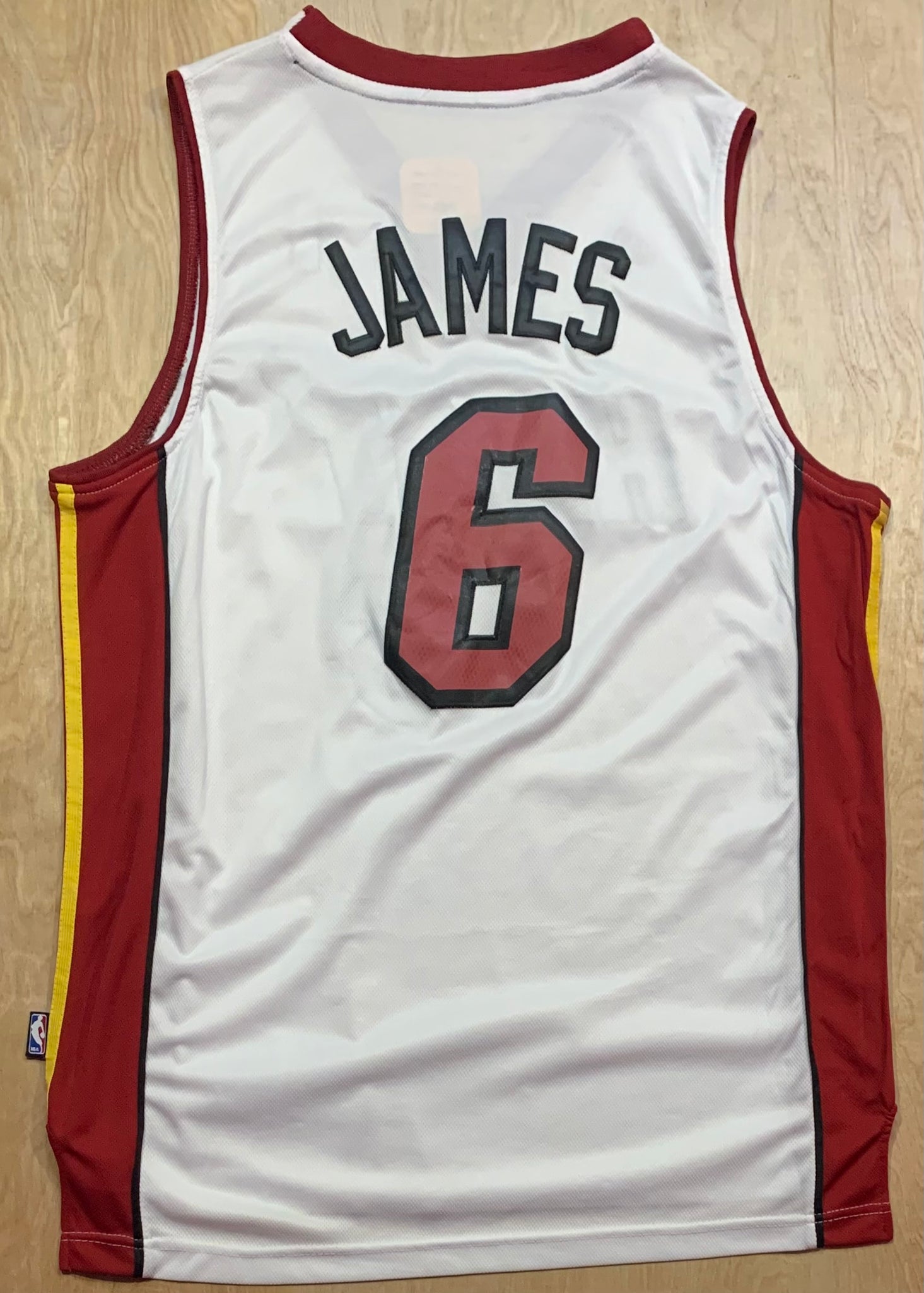 adidas Men's Miami Heat Lebron James Jersey in White for Men