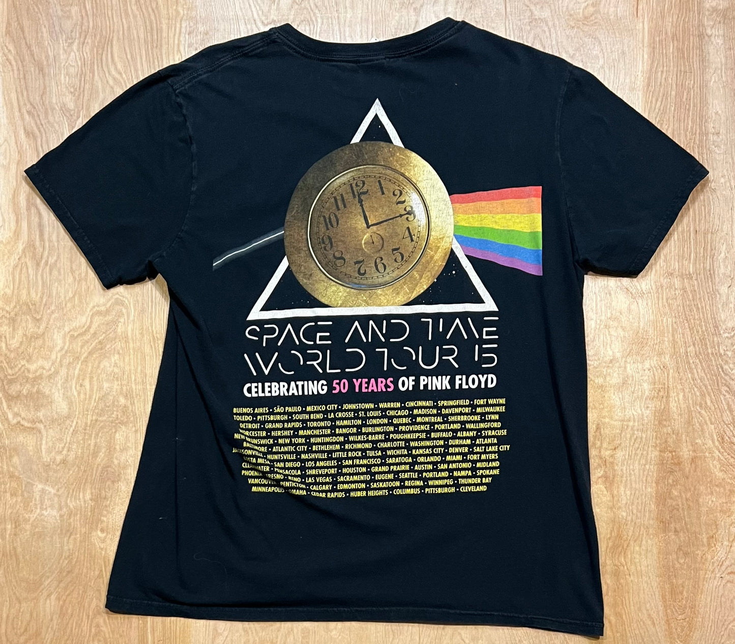 Pink Floyd Space and Time World Tour 50 Year Celebration T-Shirt