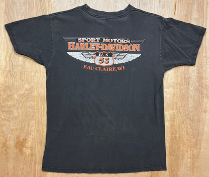 1999 Harley Davidson "Highway 53" Eau Claire, WI T-Shirt