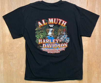 Harley Davidson "Al Muth" Black River Falls, Wisconsin T-Shirt