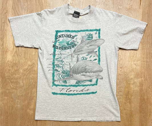 Vintage Untamed Wilderness Sharks x Florida T-Shirt