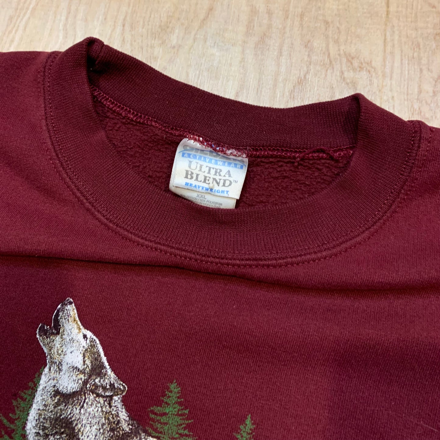 Vintage American Outdoors Wolves Crewneck