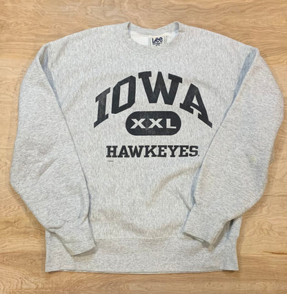 Classic Grey Iowa Hawkeyes Crewneck