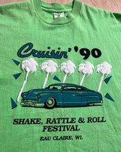 Load image into Gallery viewer, 1990 &quot;Crusin&#39; &#39;90&quot; Shake, Rattle, &amp; Roll Festival Eau Claire, Wi Deadstock Single Stitch T-Shirt
