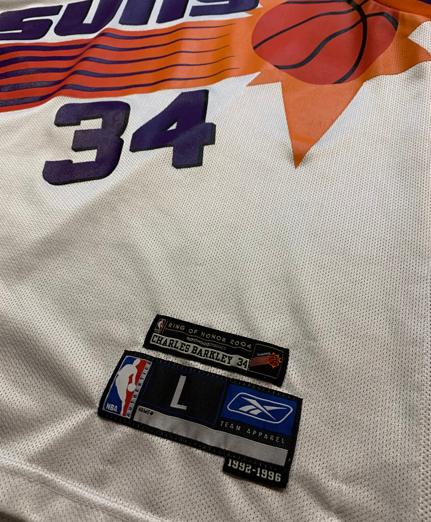 Charles Barkley Jersey Phoenix Suns Hardwood Classics White Jersey