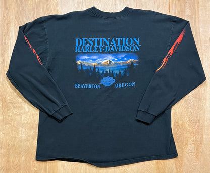 Vintage "Destination Harley Davidson" Long Sleeve Shirt