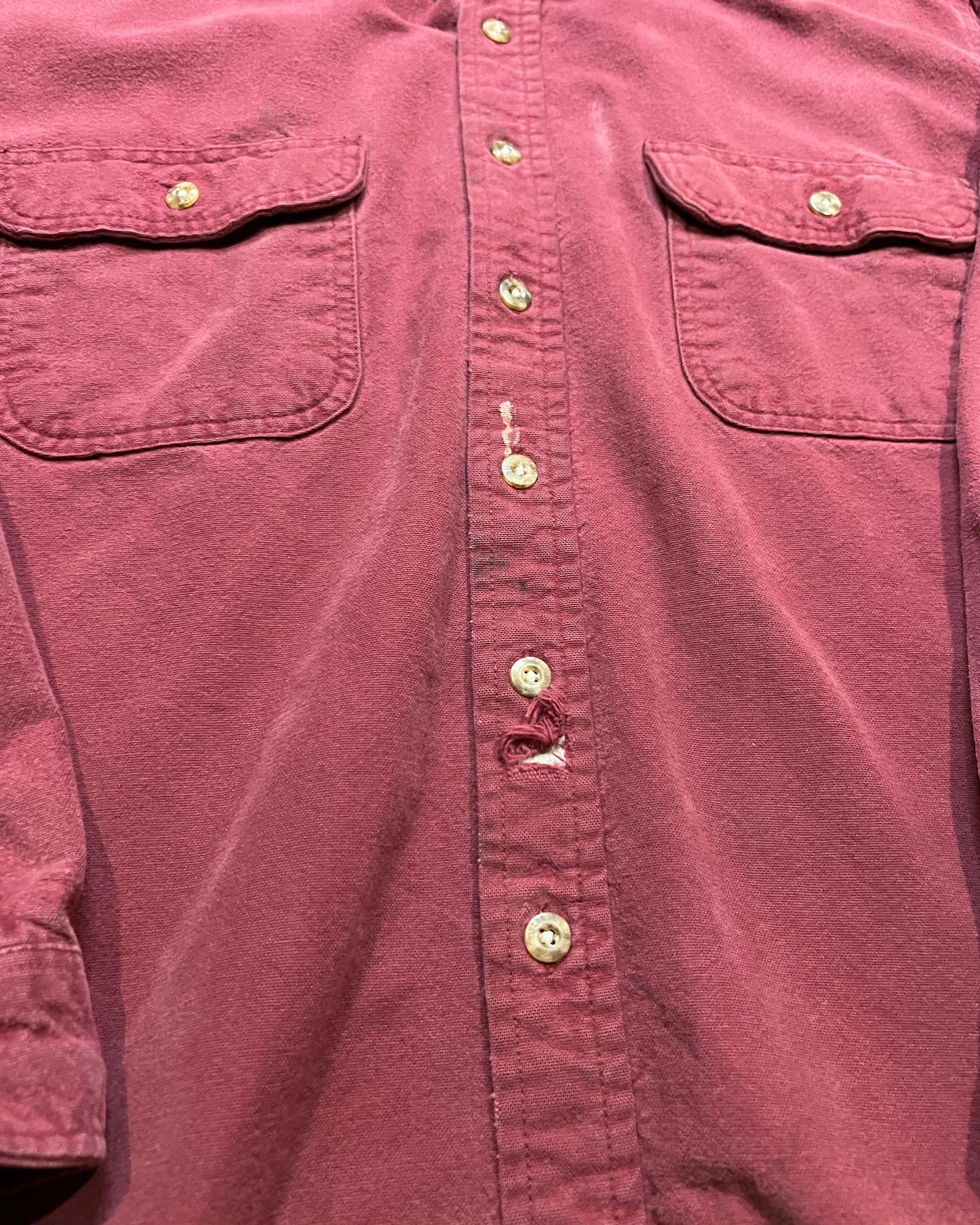 Vintage Field and Stream Maroon Flannel