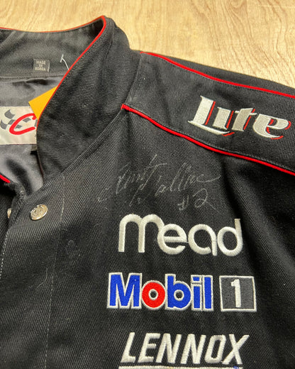 Vintage Miller Lite Rusty Wallace Autographed Nascar Winston Cup Series Racing Jacket