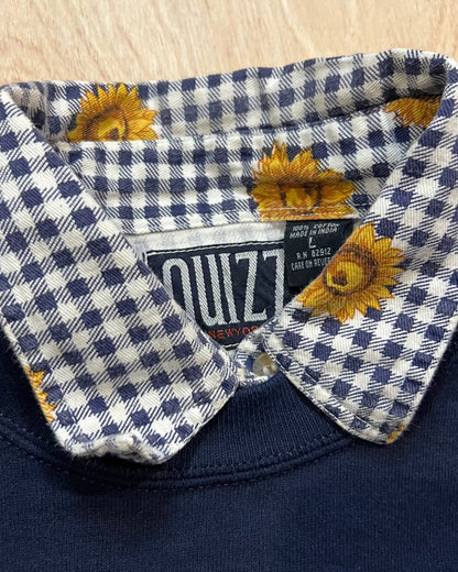 1980's UWEC Floral Flannel and Crewneck Combo