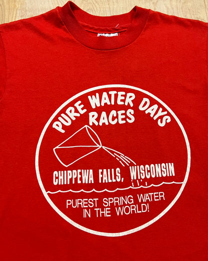 Vintage Chippewa Falls Pure Water Race Days Single Stitch T-Shirt