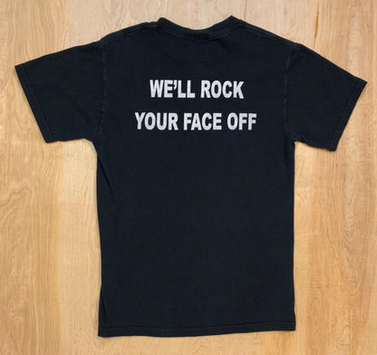 Vintage "We'll Rock Your Face Off"  Screaming Mimis Concert T-shirt
