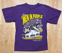 Load image into Gallery viewer, 1998 &quot;The Men in Purple&quot; Minnesota Vikings T-Shirt
