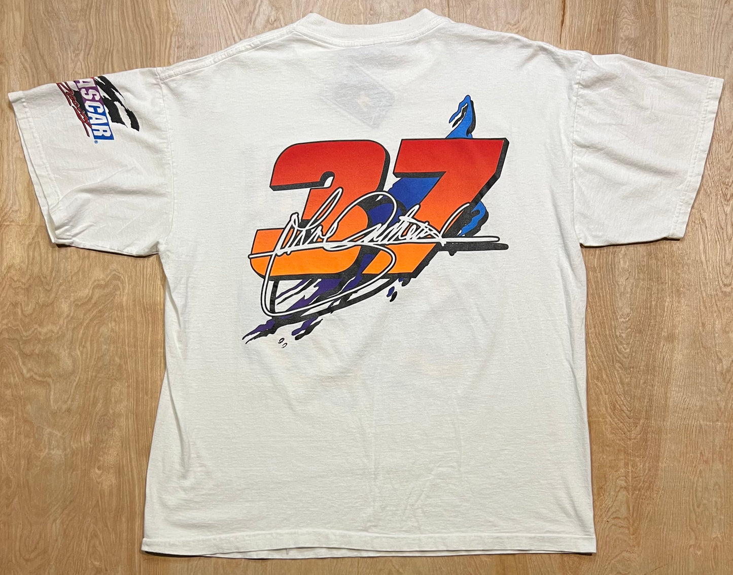 Vintage John Anderson Little Caesars Racing Front and Back T-Shirt