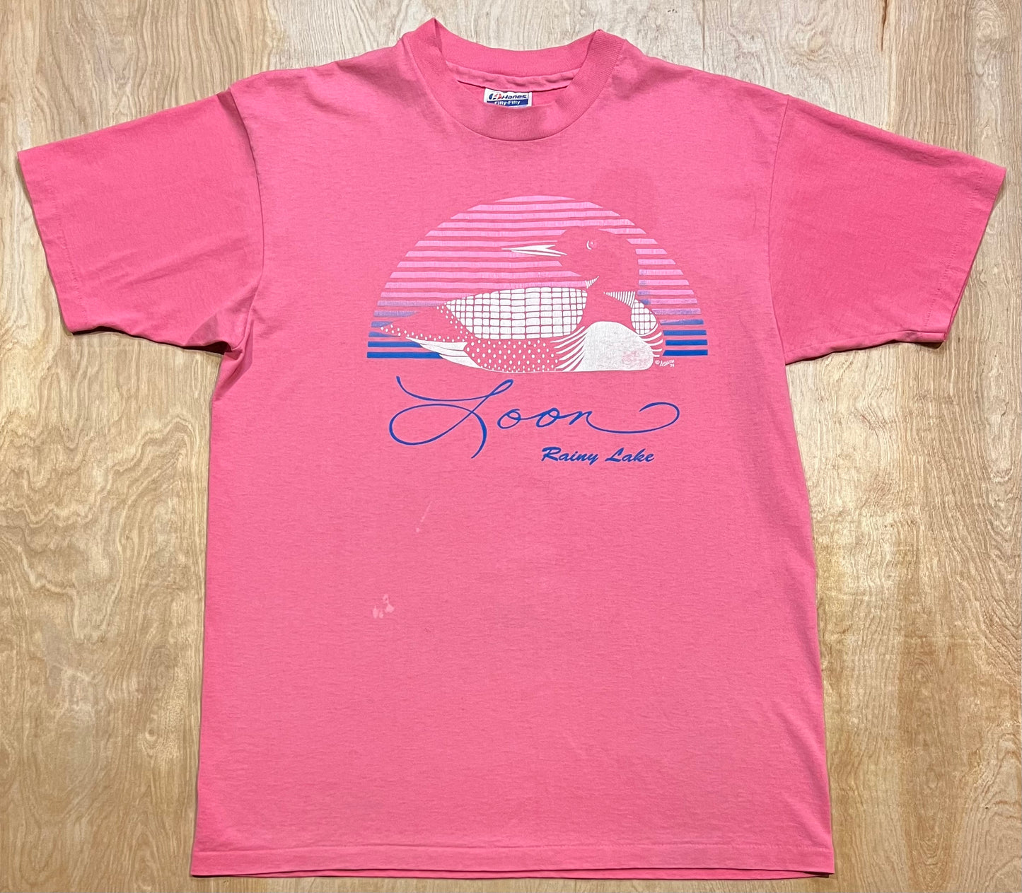 Vintage 1989 Rainy Lake Loon Single Stitch T-Shirt