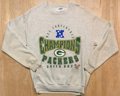 1997 Green Bay Packer's NFC Conference Championships Grey Crewneck