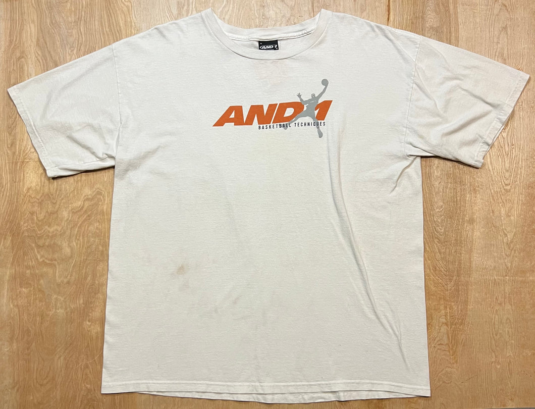 Vintage AND1 Basketball Techniques T-Shirt