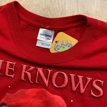 Santa "He Knows" T-Shirt