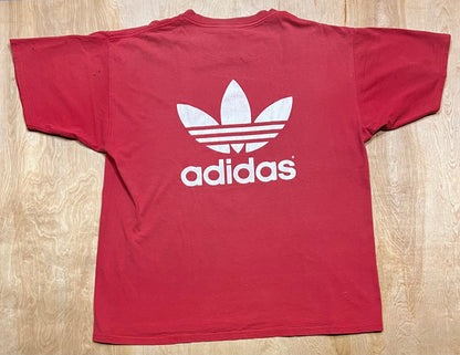 Vintage Classic Adidas Logo Front and Back T-Shirt