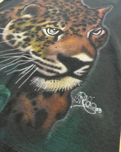 Vintage Custom Airbrush Leopard Single Stitch T-Shirt