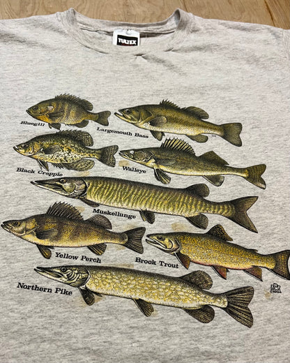 1994 Fresh Water Fish Species Single Stitch T-Shirt